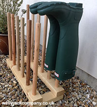 Classic Welly boot rack