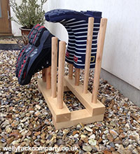 Walking boot rack